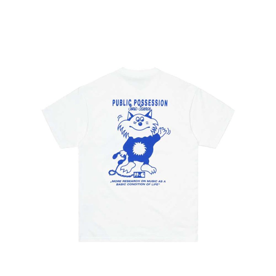 T-Shirts & Polo * | Carhartt Wip X Public Possession S/S T-Shirt White/Blue I029379-4 Promotion