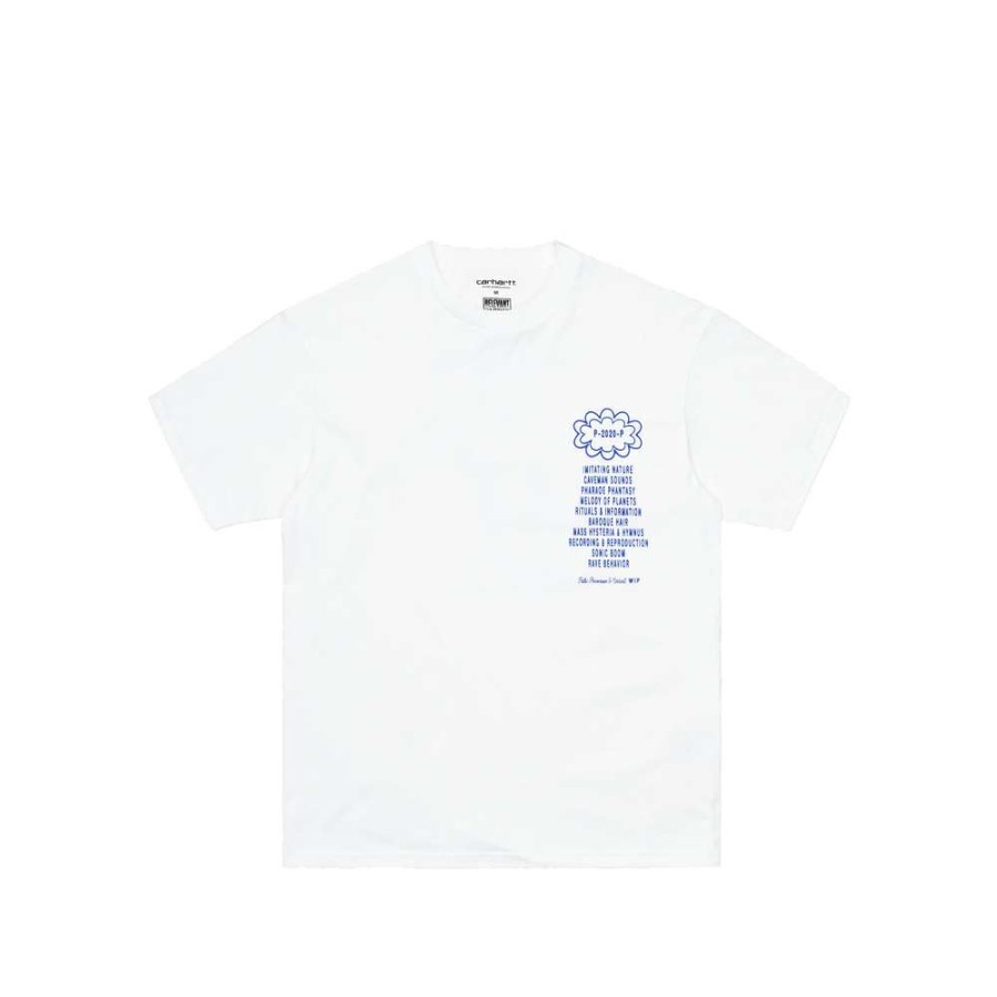 T-Shirts & Polo * | Carhartt Wip X Public Possession S/S T-Shirt White/Blue I029379-4 Promotion