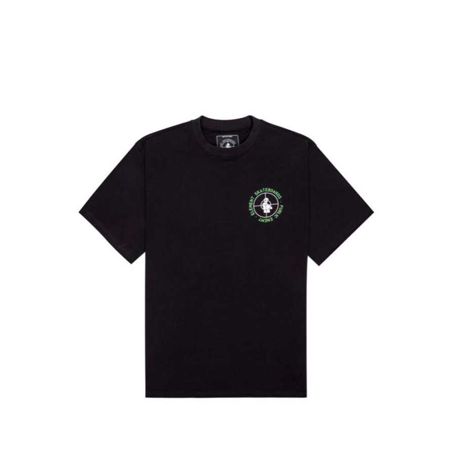 T-Shirts & Polo * | Element X Public Enemy Pexe Logo T-Shirt Flint Black C1Ssp1-Elp2 Discount