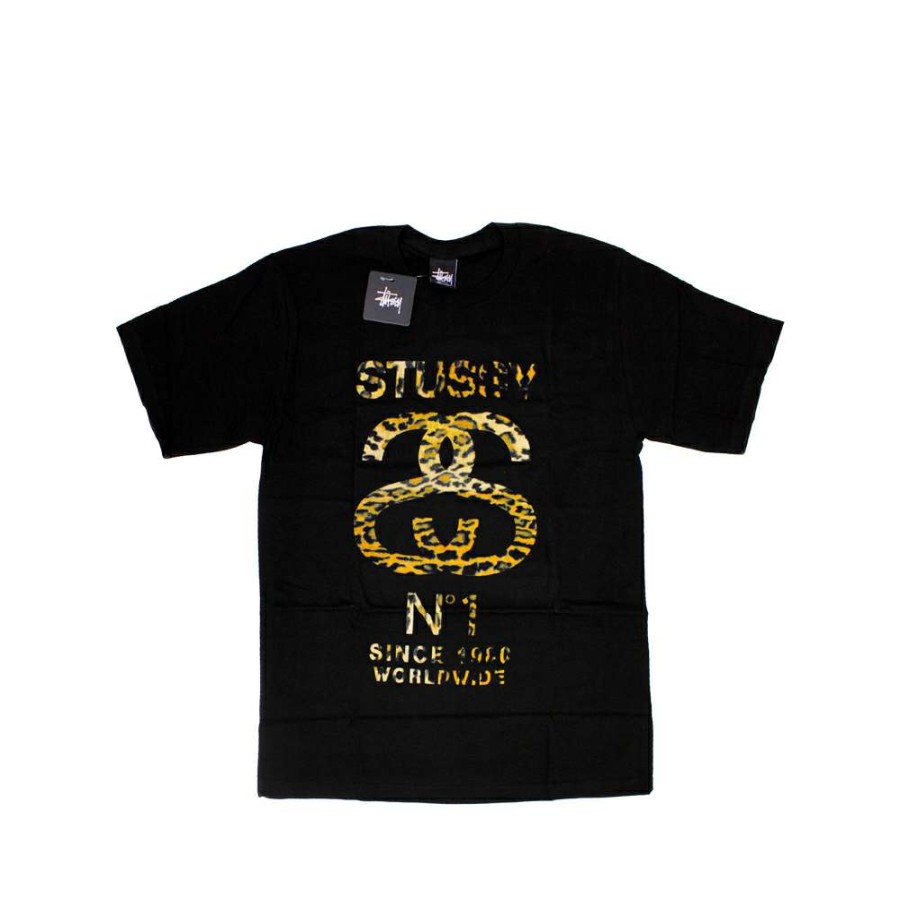 Heritage * | Stussy Customade X Akeem Ss Animals Black / Cheetahleo Tee Limited Edition Fgsc3902330 Sale