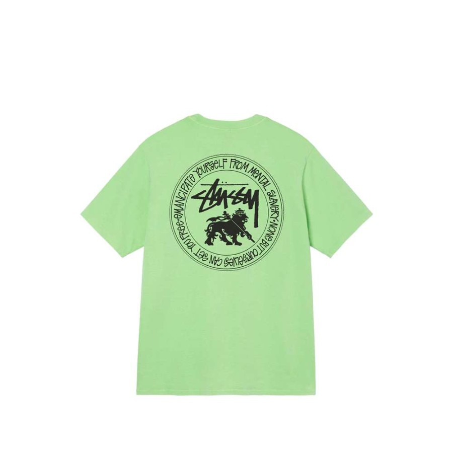 T-Shirts & Polo * | Stussy Rasta Dot Tee Green 1904770 Sale