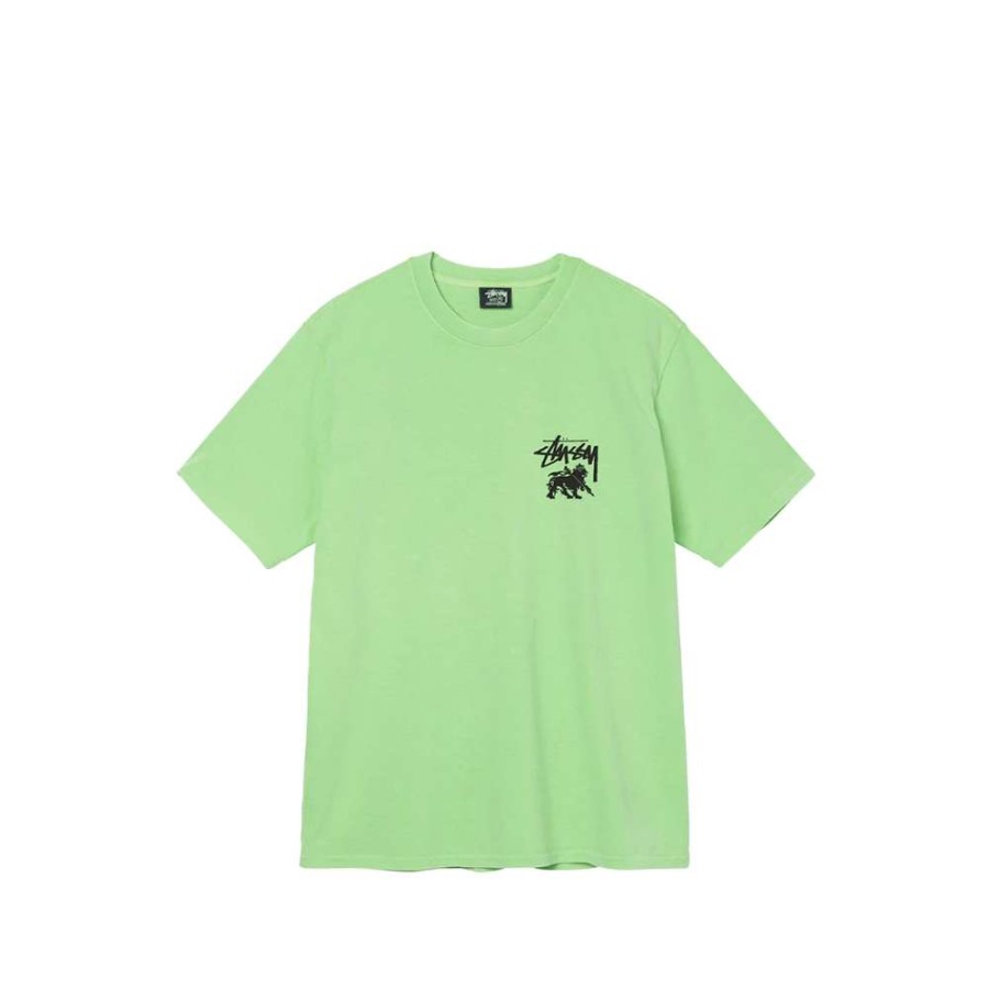 T-Shirts & Polo * | Stussy Rasta Dot Tee Green 1904770 Sale