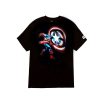 Heritage * | Stussy Marvel Captain America T-Shirt Manica Corta Serie Limitata Black Sale