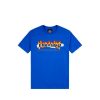 T-Shirts & Polo * | Thrasher Ripped T-Shirt Royal Blue Discount