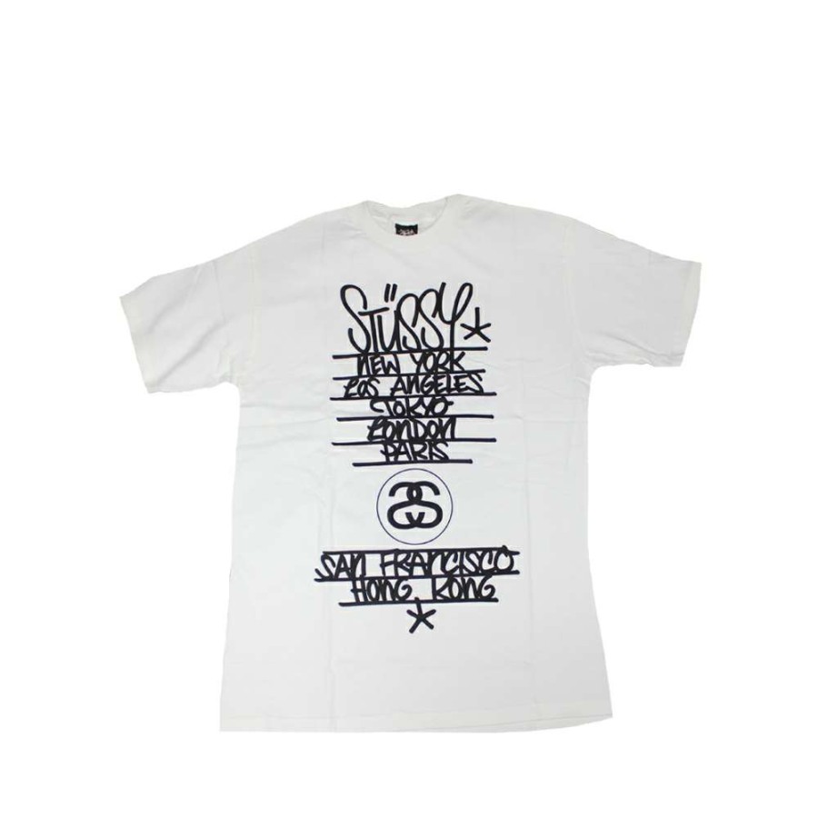 Heritage * | Stussy White Tee World Tour 2006 Flying Fortress Fasc1901243 Limited Edition Discount