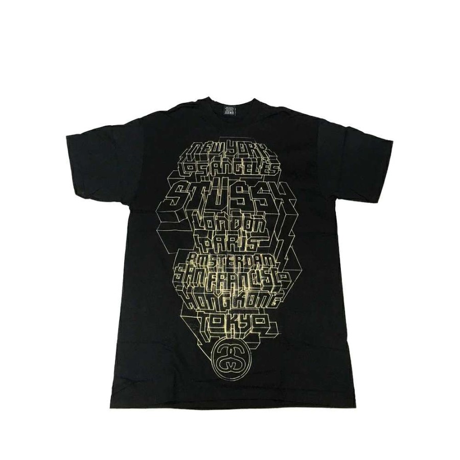 Heritage * | Stussy Black Tee World Tour 2006 Delta S6Sc1901231 Limited Edition Sale