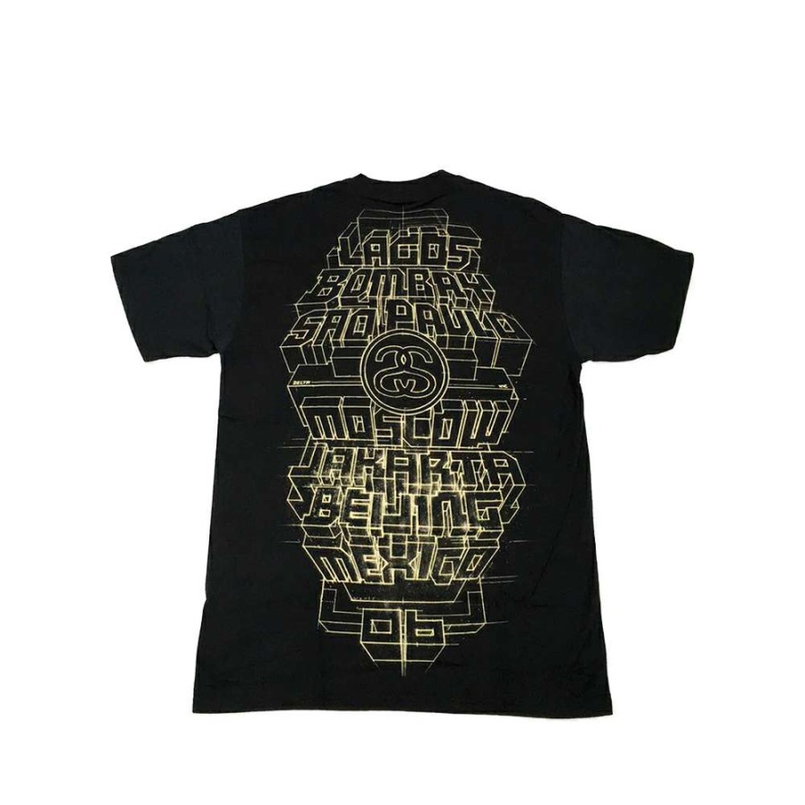 Heritage * | Stussy Black Tee World Tour 2006 Delta S6Sc1901231 Limited Edition Sale