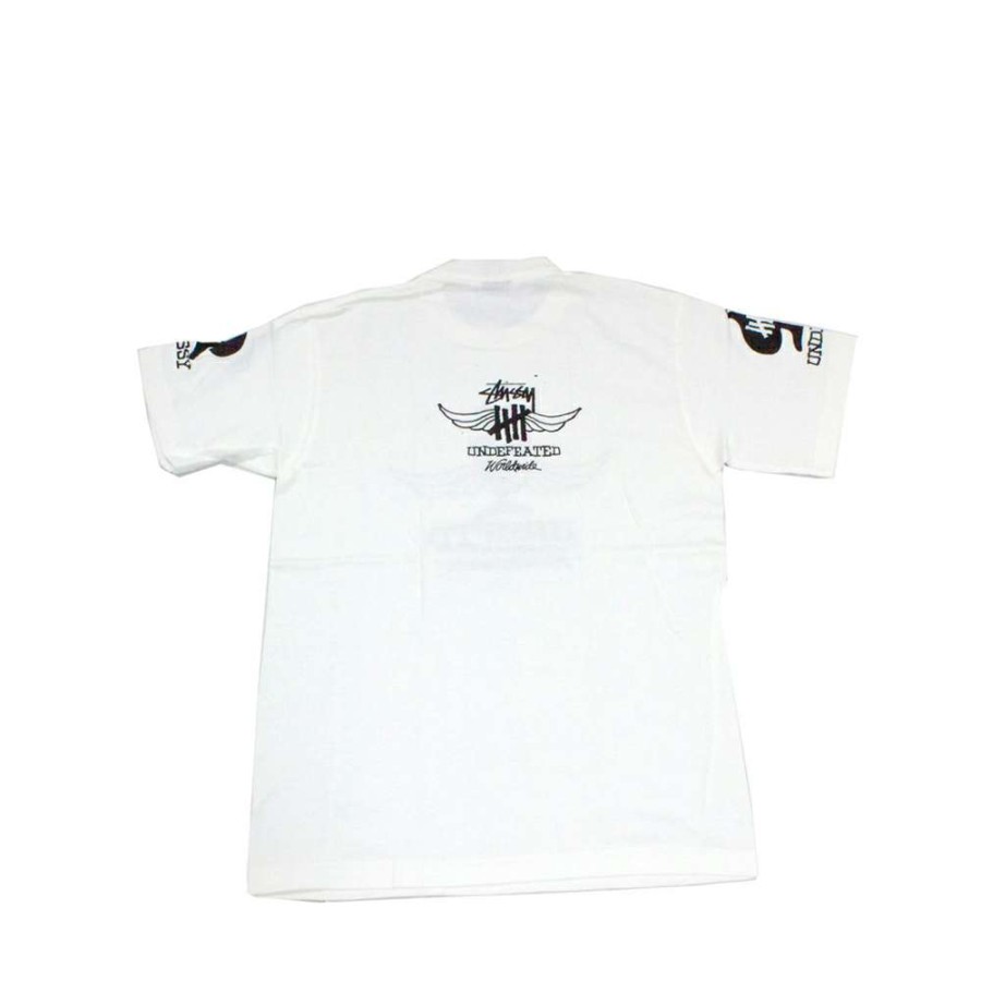 Heritage * | Stussy X Undefeated Worldwide T-Shirt White Limited Edition Promotion