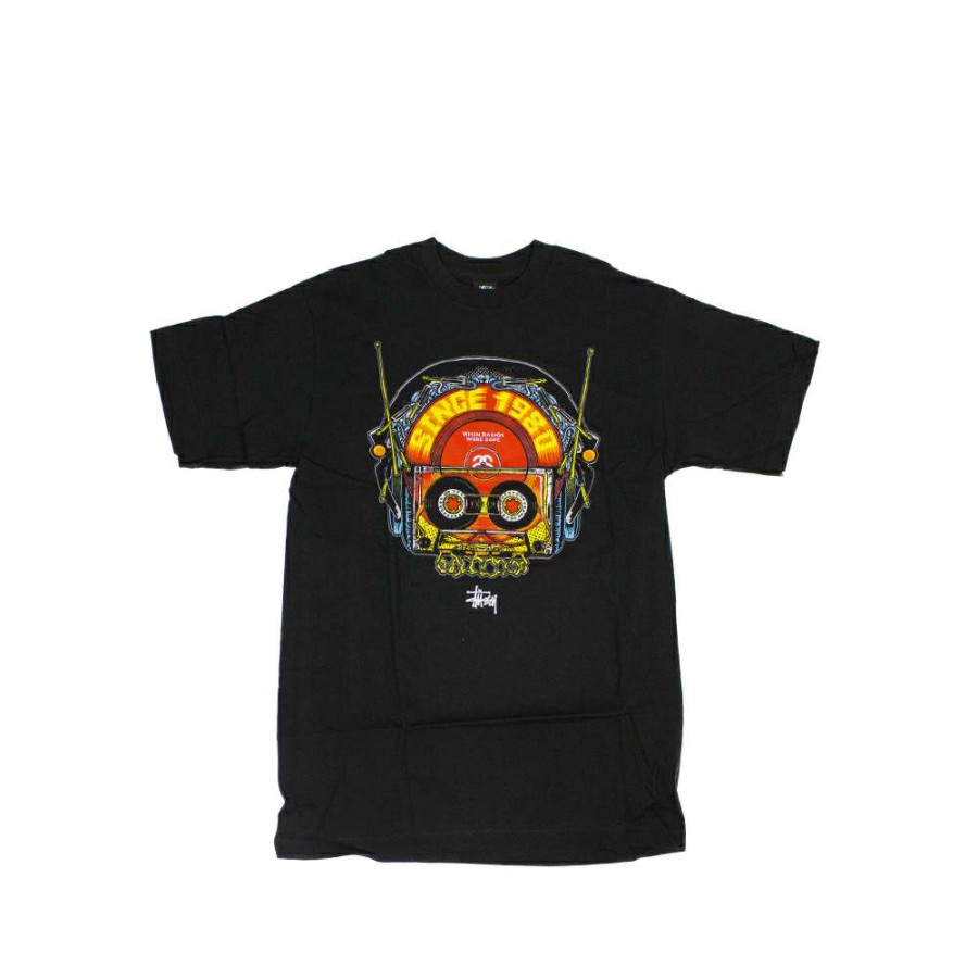 Heritage * | Stussy Customade X Mark Ward Musikull Black Tee Limited Edition Sdsc3901996 Sale