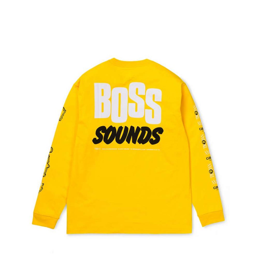 Heritage * | Carhartt Wip X Trojan Boss Sound Long Sleeve T-Shirt Yellow Promotion