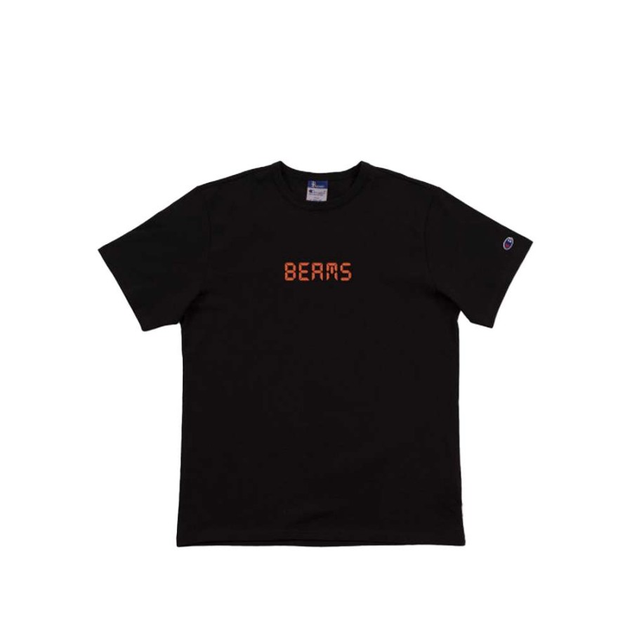 T-Shirts & Polo * | Champion X Beams Digital Logo T-Shirt Black 211653 Promotion