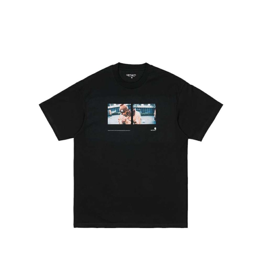 T-Shirts & Polo * | Carhartt Wip S/S Backyard T-Shirt Black I029064-16 Sale