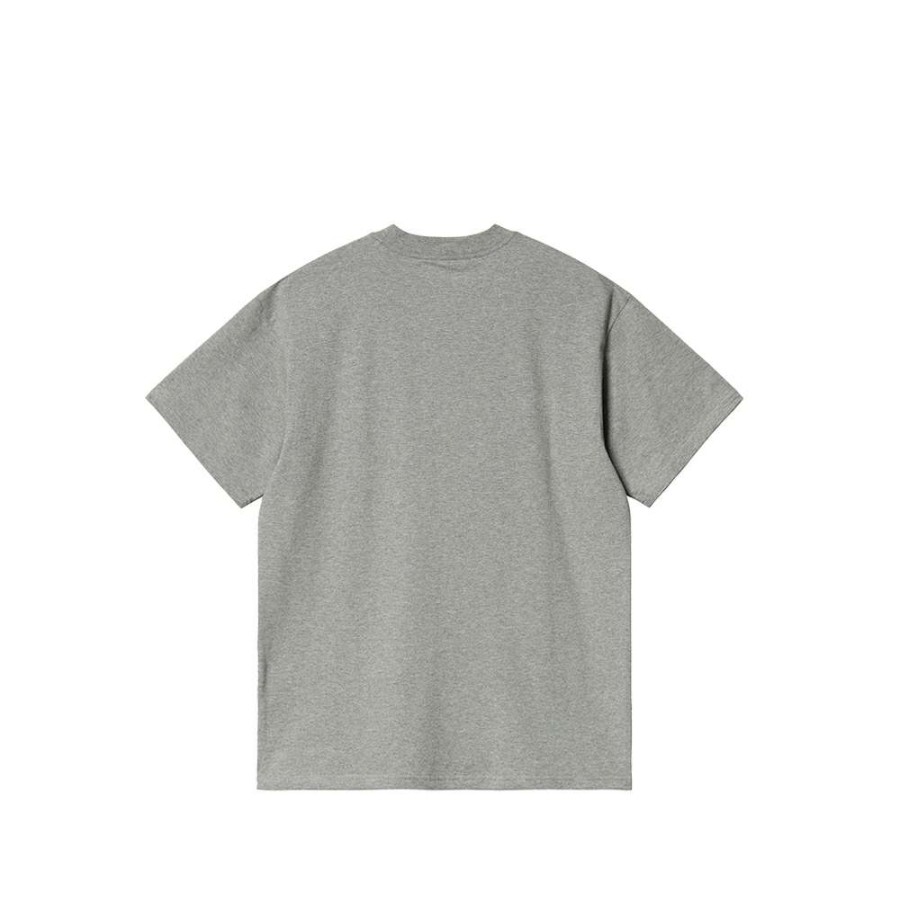 T-Shirts & Polo * | Carhartt Wip S/S On The Road T-Shirt Grey Heather I030215-8 Promotion