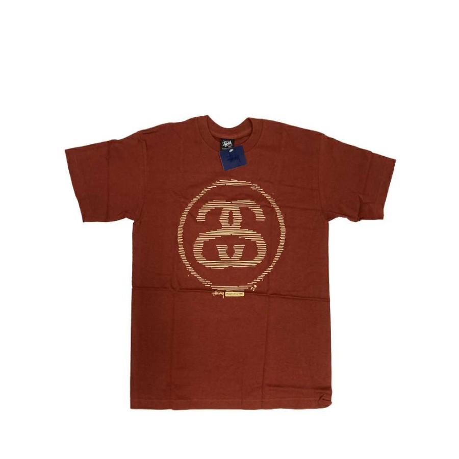 Heritage * | Stussy Deep Orange Logo Tee Limited Edition Discount