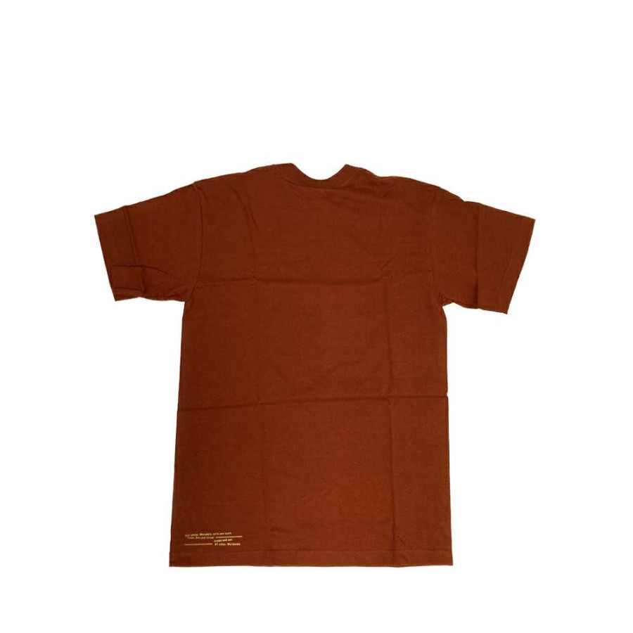 Heritage * | Stussy Deep Orange Logo Tee Limited Edition Discount