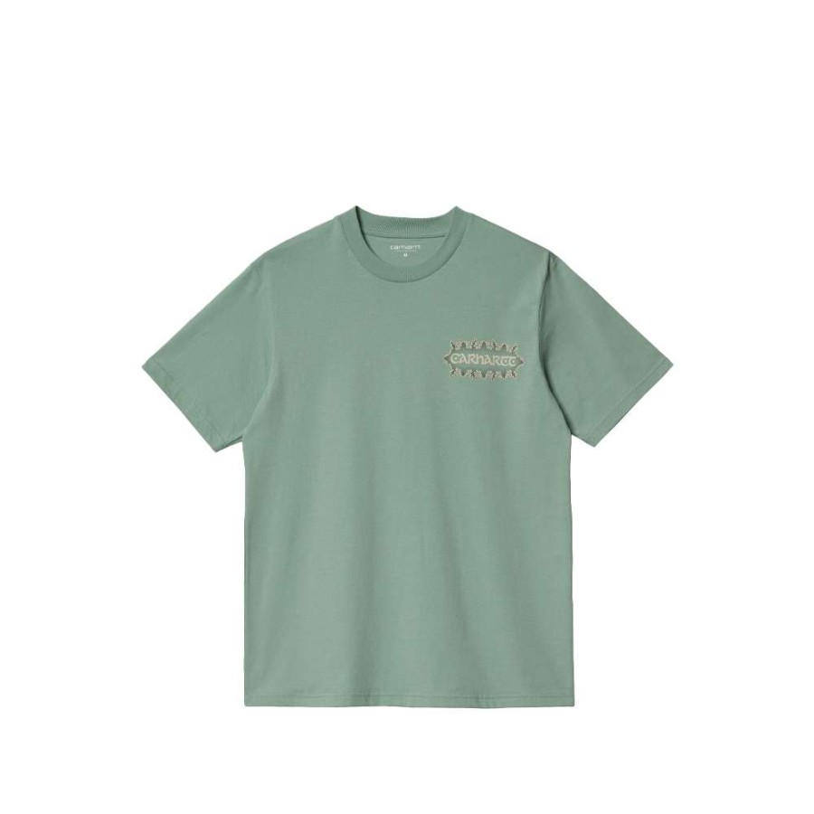 T-Shirts & Polo * | Carhartt Wip S/S Spaces T-Shirt Misty Sage I030665-8 Promotion