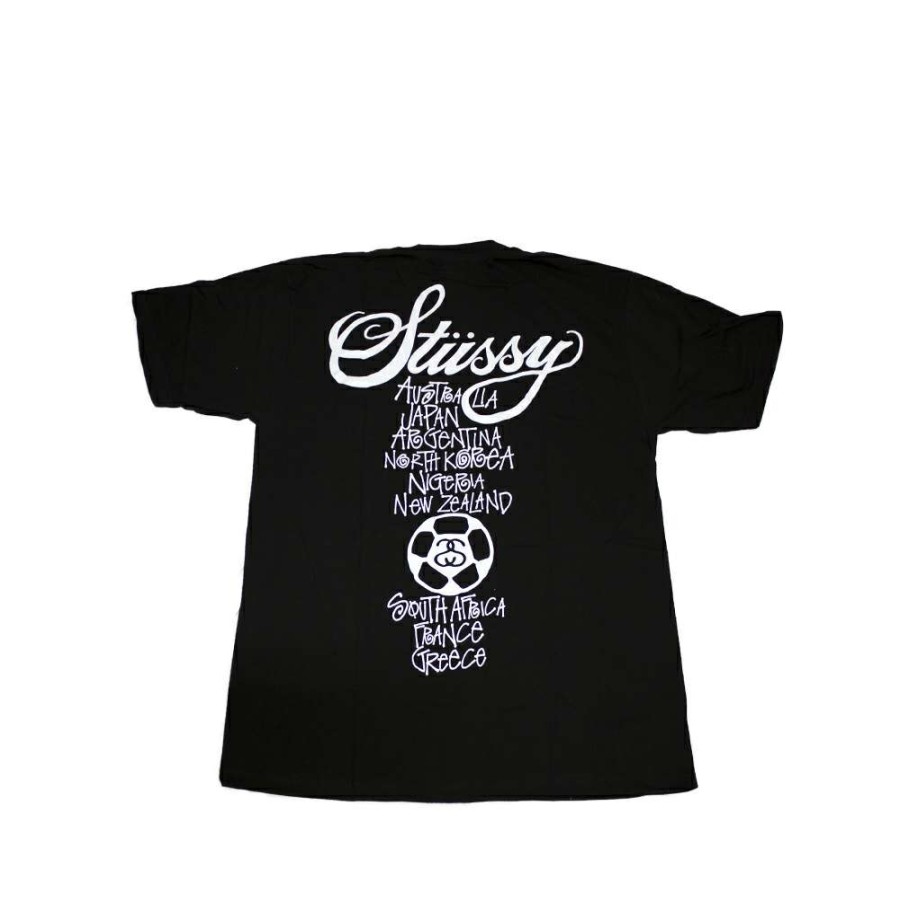 Heritage * | Stussy Sc Ss Friendly Game Black Tee Limited Edition Eesc3902087 Sale