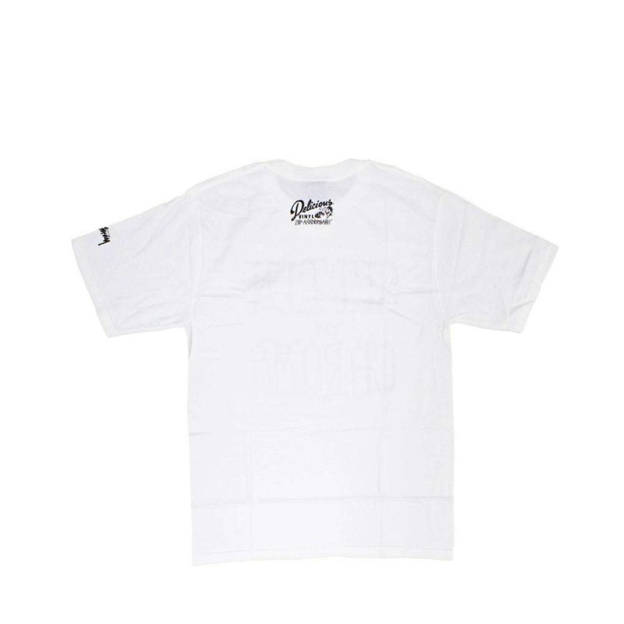 Heritage * | Stussy X Delicious Vinyl Sittin' On Chrome White Tee Limited Edition 3902373 Discount