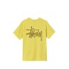 T-Shirts & Polo * | Stussy Basic Tee Lemon 1904615 Sale