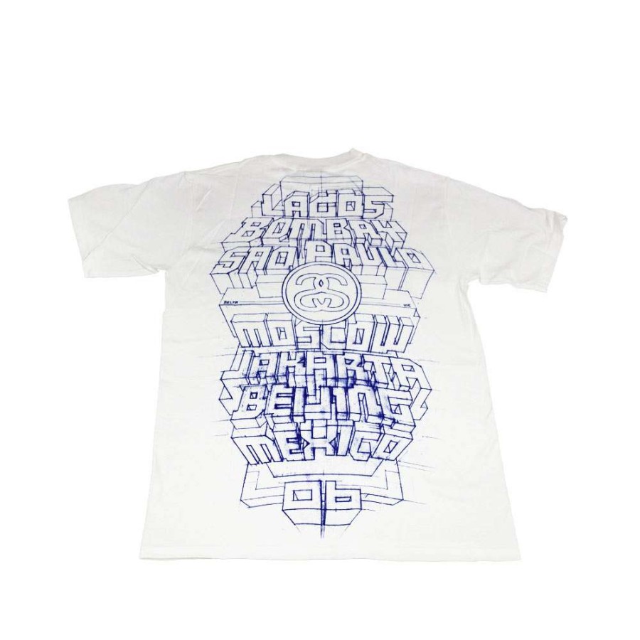 Heritage * | Stussy White Tee World Tour 2006 Delta S6Sc1901231 Limited Edition Promotion