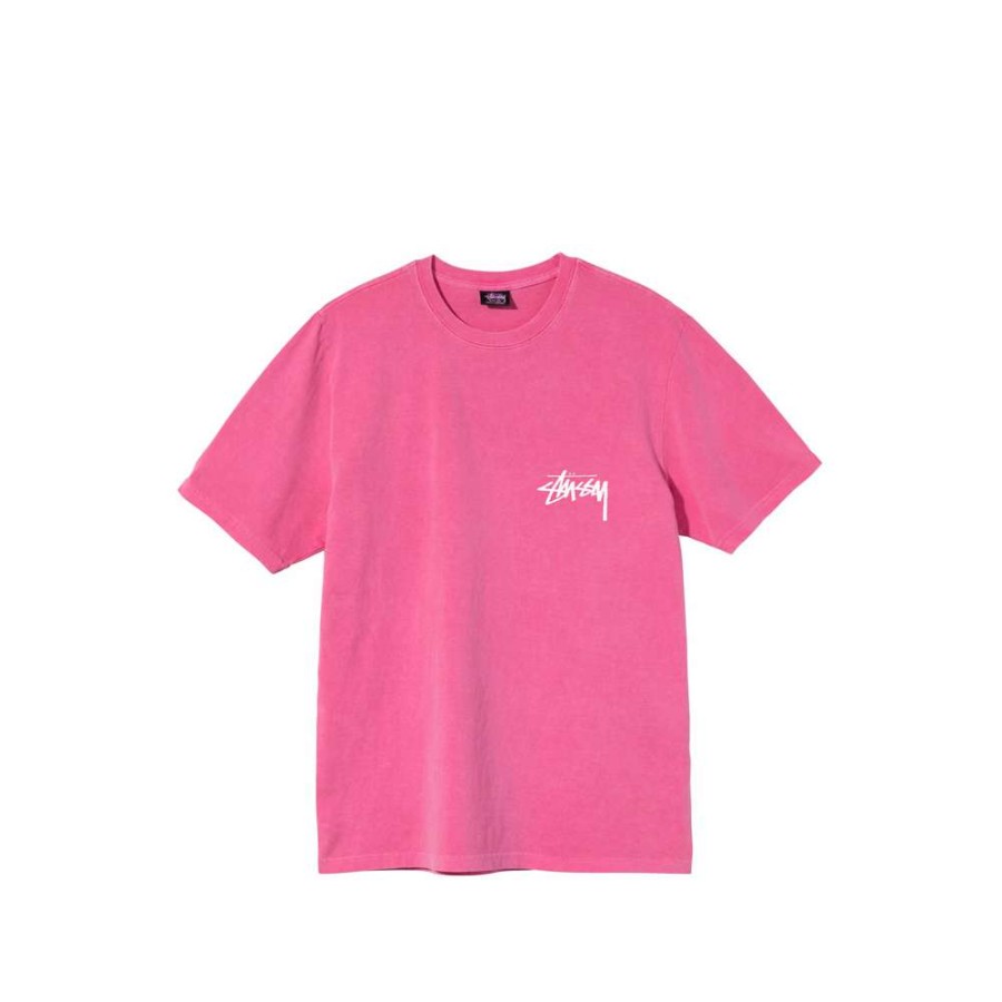 T-Shirts & Polo * | Stussy Painter Pig Dyed Tee Pink 1904699 Discount