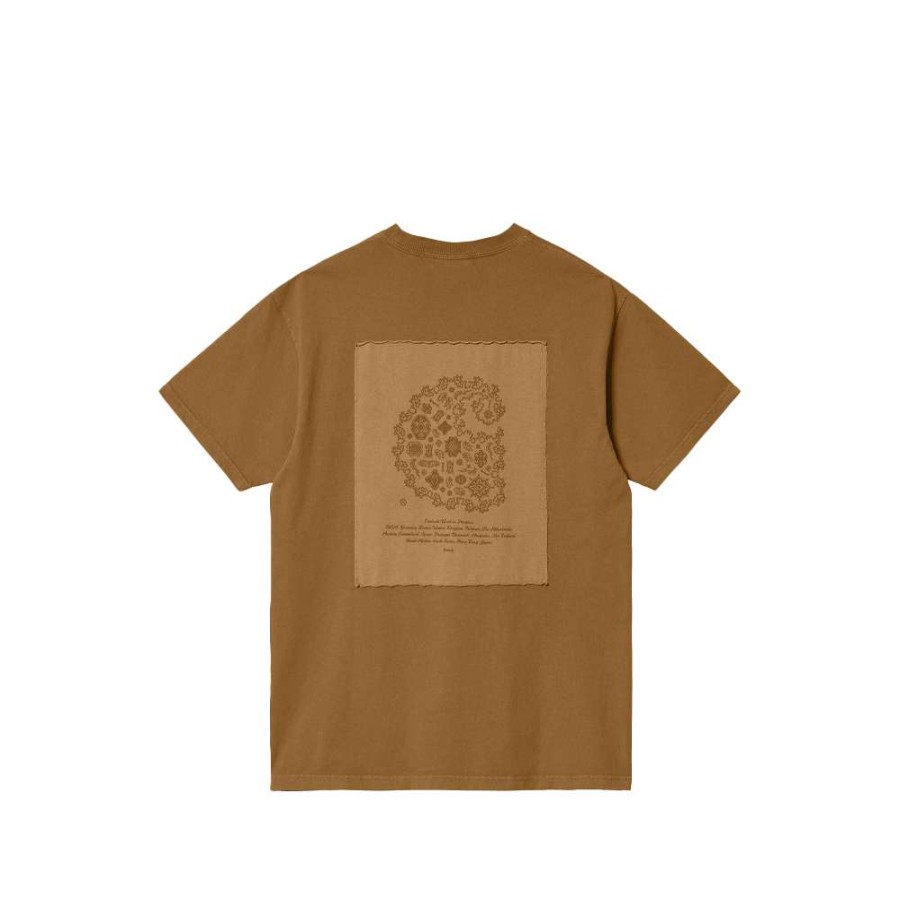 T-Shirts & Polo * | Carhartt Wip S/S Verse Patch T-Shirt Hamilton Brown/Garment Dyed I0340667-23 Sale