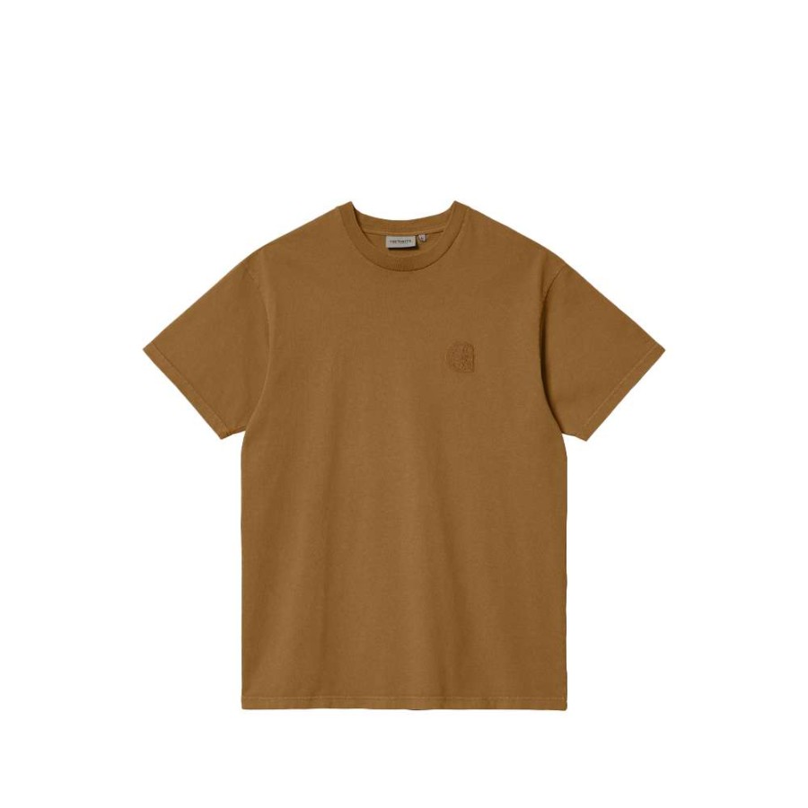 T-Shirts & Polo * | Carhartt Wip S/S Verse Patch T-Shirt Hamilton Brown/Garment Dyed I0340667-23 Sale