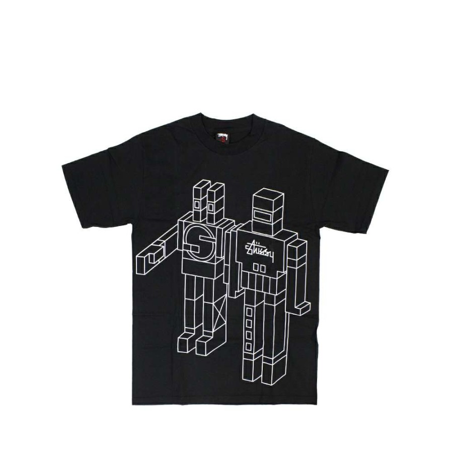 Heritage * | Stussy X Delta Giant Robot Black Tee Limited Edition 1901805 Sale