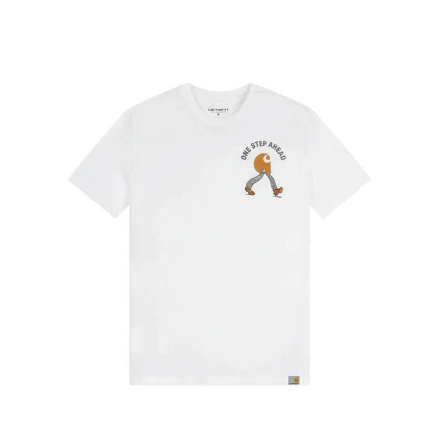 T-Shirts & Polo * | Carhartt Wip Ahead T-Shirt White I028493-02-00 Discount