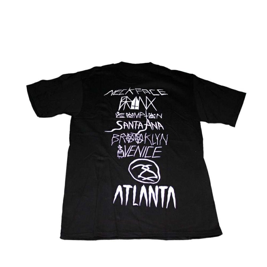 Heritage * | Stussy Black Tee World Tour 2006 Neck Face Limited Edition Promotion