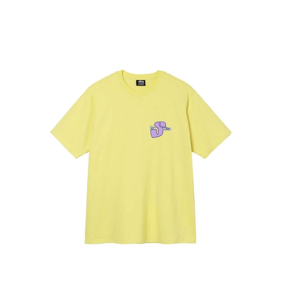 T-Shirts & Polo * | Stussy Phat S Tee Yellow 1904766 Discount