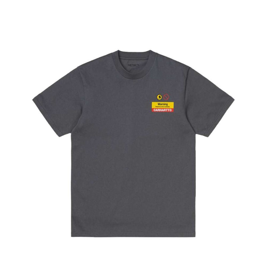 T-Shirts & Polo * | Carhartt Wip Warning T-Shirt Husky I028488-0F7-00 Sale