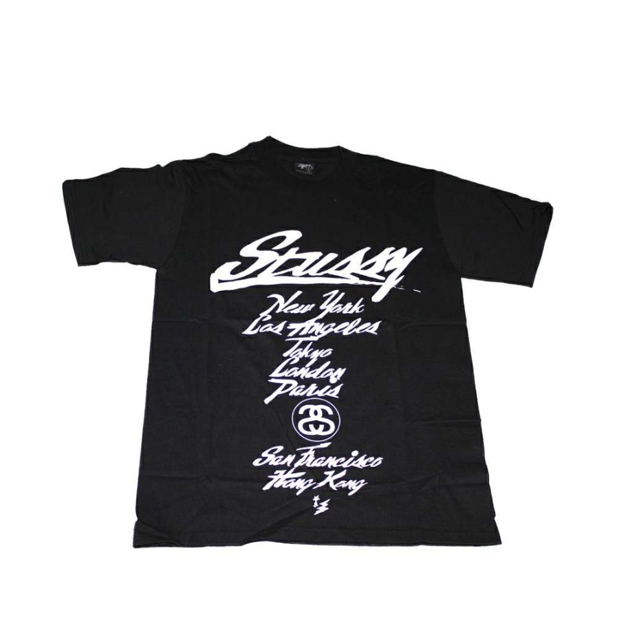 Heritage * | Stussy Black Tee World Tour 2006 Tet Limited Edition Discount