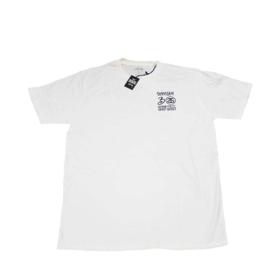 Heritage * | Stussy Sc Authentic Slam Jam White Tee Xxx Anniversary 0900014 Promotion