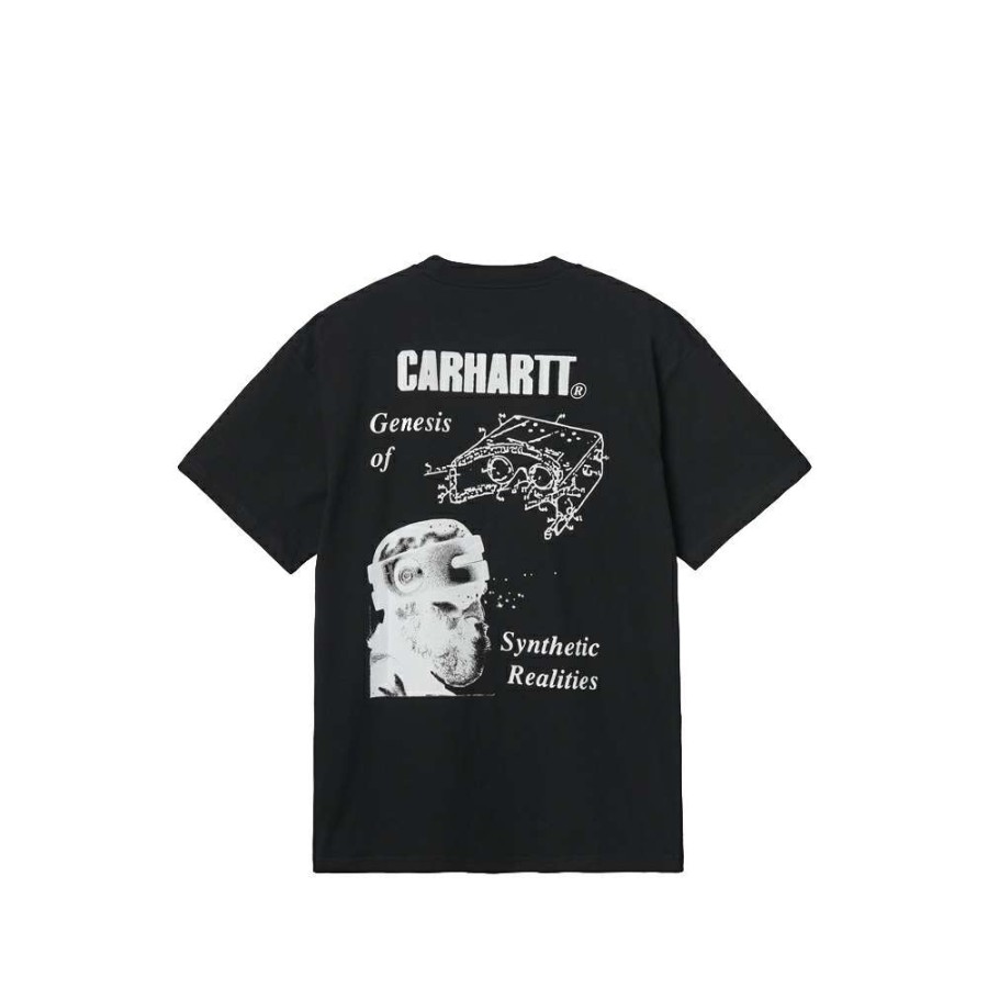 T-Shirts & Polo * | Carhartt Wip S/S Synthetic Realities T-S T-Shirt Black/White I029980-10 Promotion