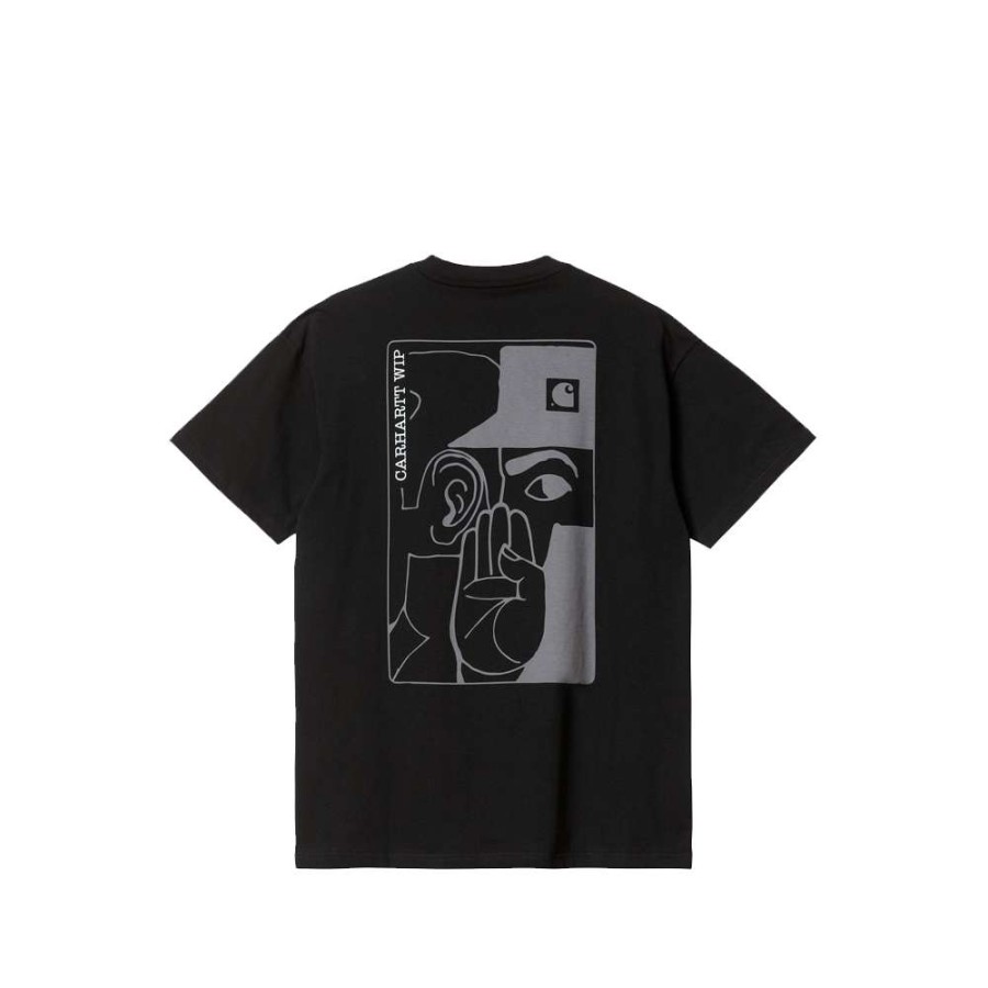 T-Shirts & Polo * | Carhartt Wip S/S Whisper T-Shirt Black I030208-22 Promotion