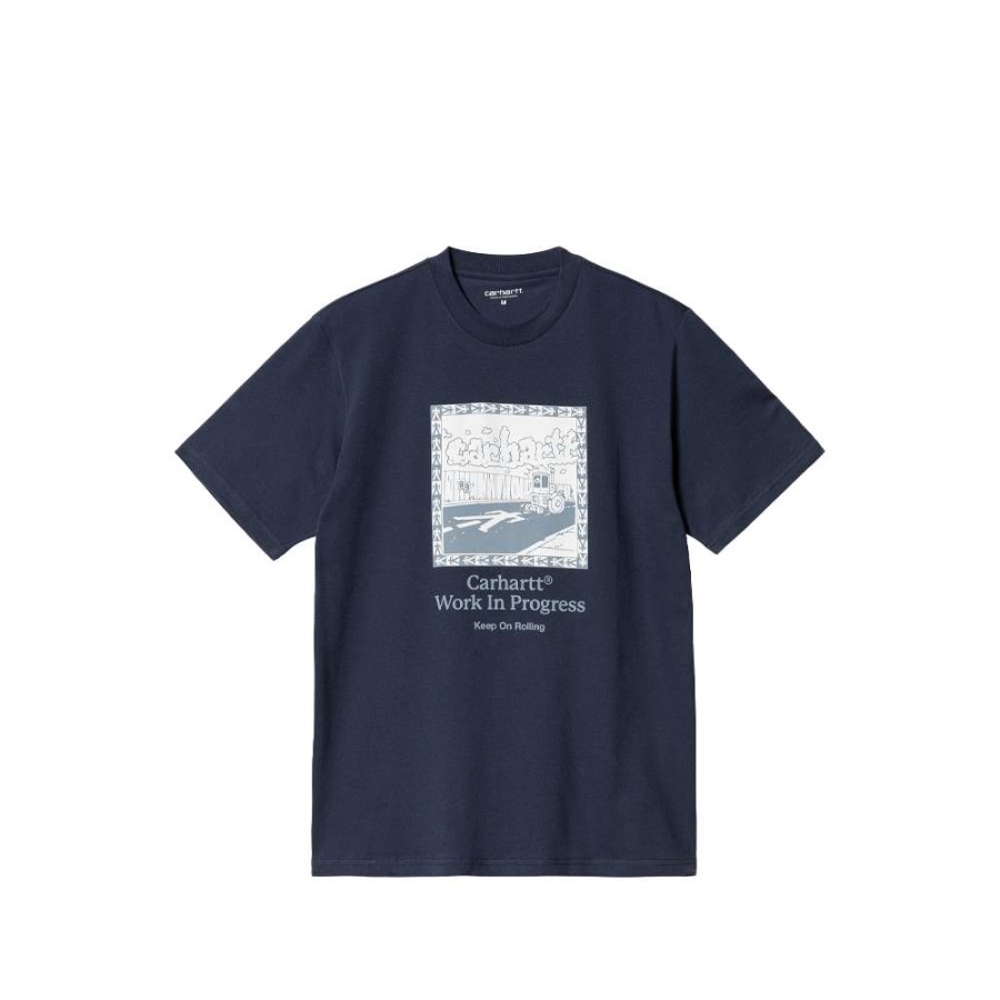 T-Shirts & Polo * | Carhartt Wip S/S Steamroller T-Shirt Enzian I030663-16 Sale