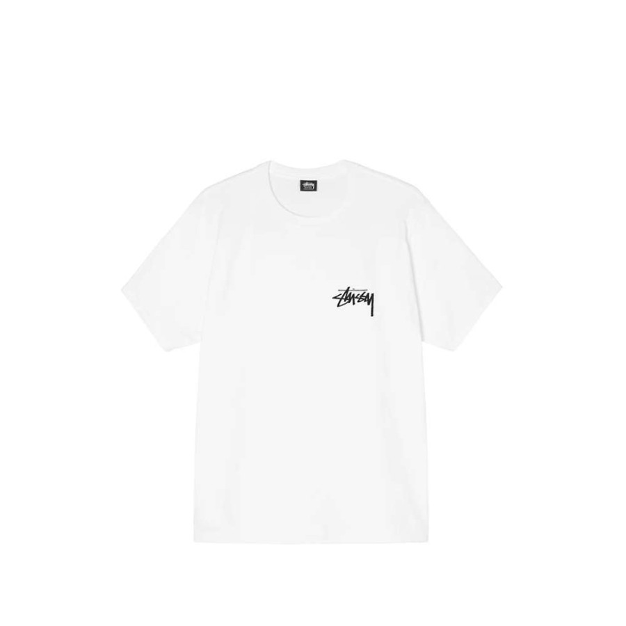 T-Shirts & Polo * | Stussy Energy Tee White 1904740 Promotion