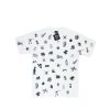 Heritage * | Stussy Lotsa Logos All Over Print White Tee Limited Edition 1901156 Promotion