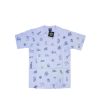 Heritage * | Stussy Lotsa Logos All Over Print Lilac Tee Limited Edition 1901156 Discount