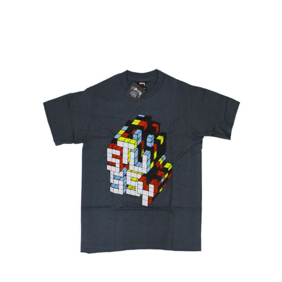 Heritage * | Stussy X Delta Rubic Anthracite Tee Limited Edition 1901822 Sale