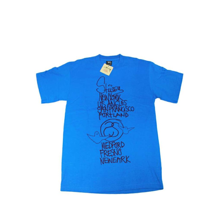 Heritage * | Stussy Dark Blue Tee World Tour 2006 Mark Gonzales Fasc1901244 Limited Edition Discount