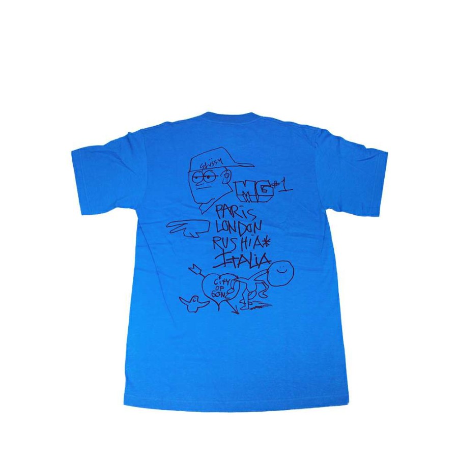 Heritage * | Stussy Dark Blue Tee World Tour 2006 Mark Gonzales Fasc1901244 Limited Edition Discount