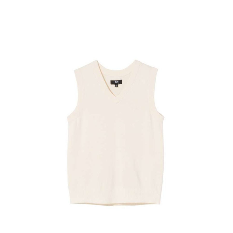 T-Shirts & Polo * | Stussy Berenice Vest Natural 217052 Promotion