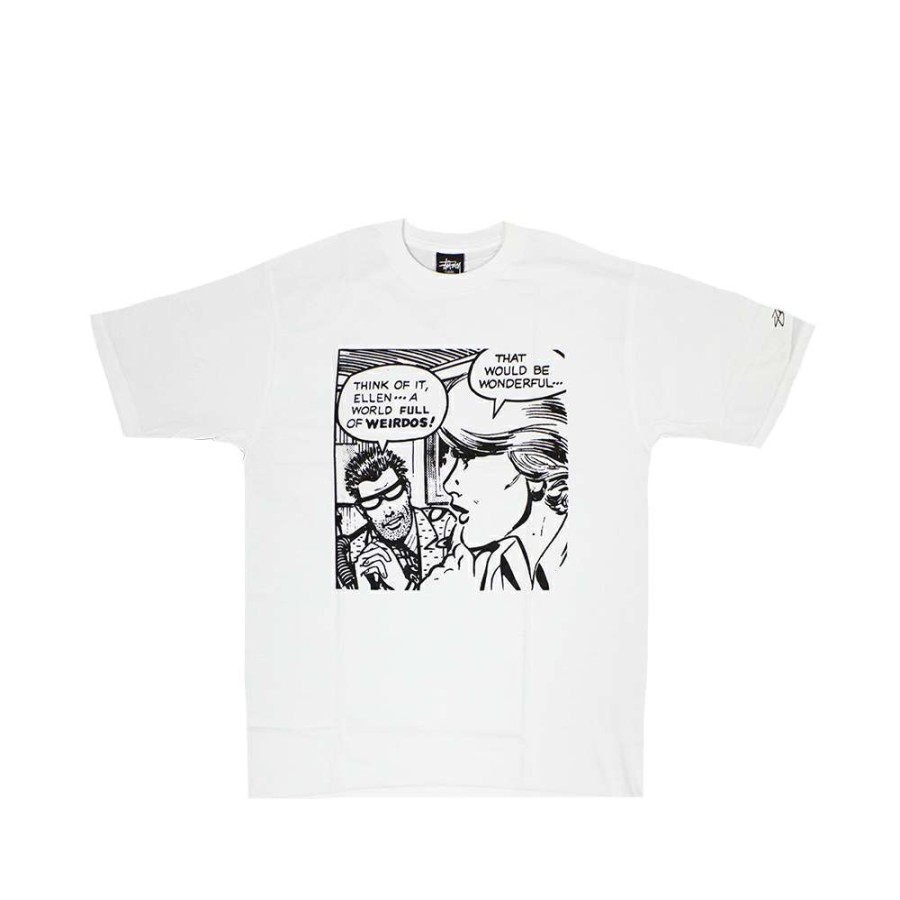 Heritage * | Stussy Customade X Domino Records Ss The Weirdos White Tee Limited Edition Sfsc3902140 Promotion