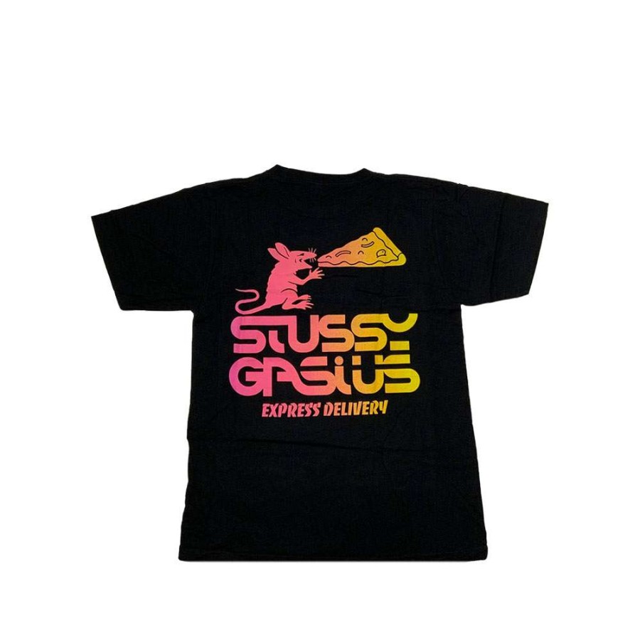 T-Shirts & Polo * | Stussy X Gasius Express Delivery Tee Black 3902684 Discount