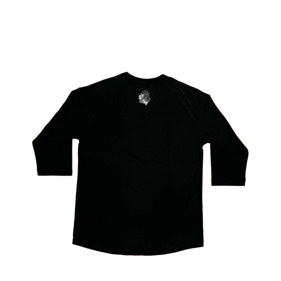 Heritage * | Stussy X Delta Long Sleeved Tee White / Black Limited Edition Promotion