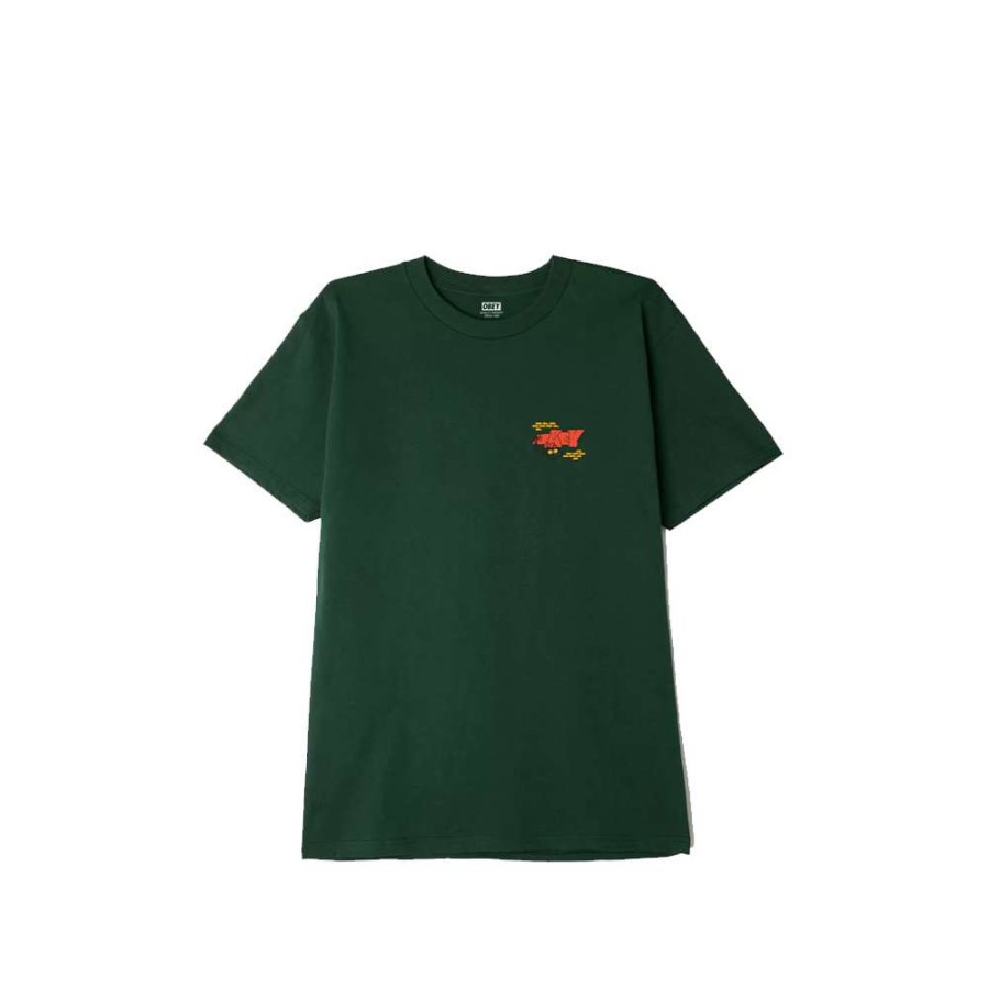 T-Shirts & Polo * | Obey Scorpion Classic T-Shirt Forest Green 165262780 Discount