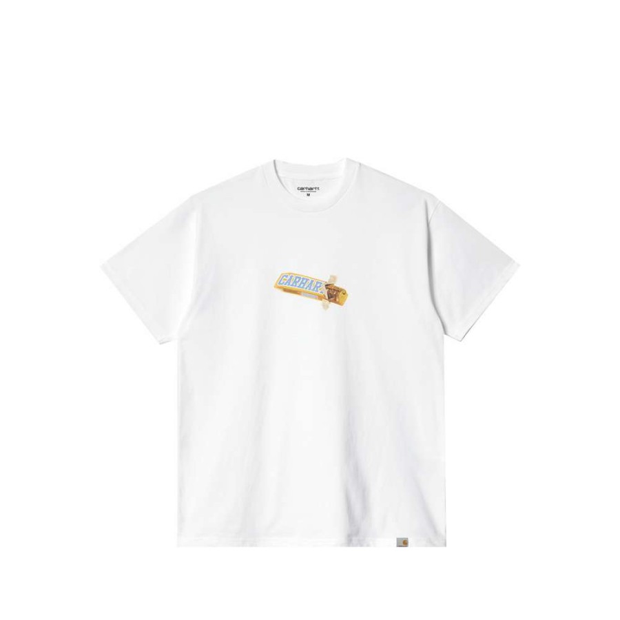 T-Shirts & Polo * | Carhartt Wip S/S Chocolate Bar T-Shirt White I029620-3 Discount