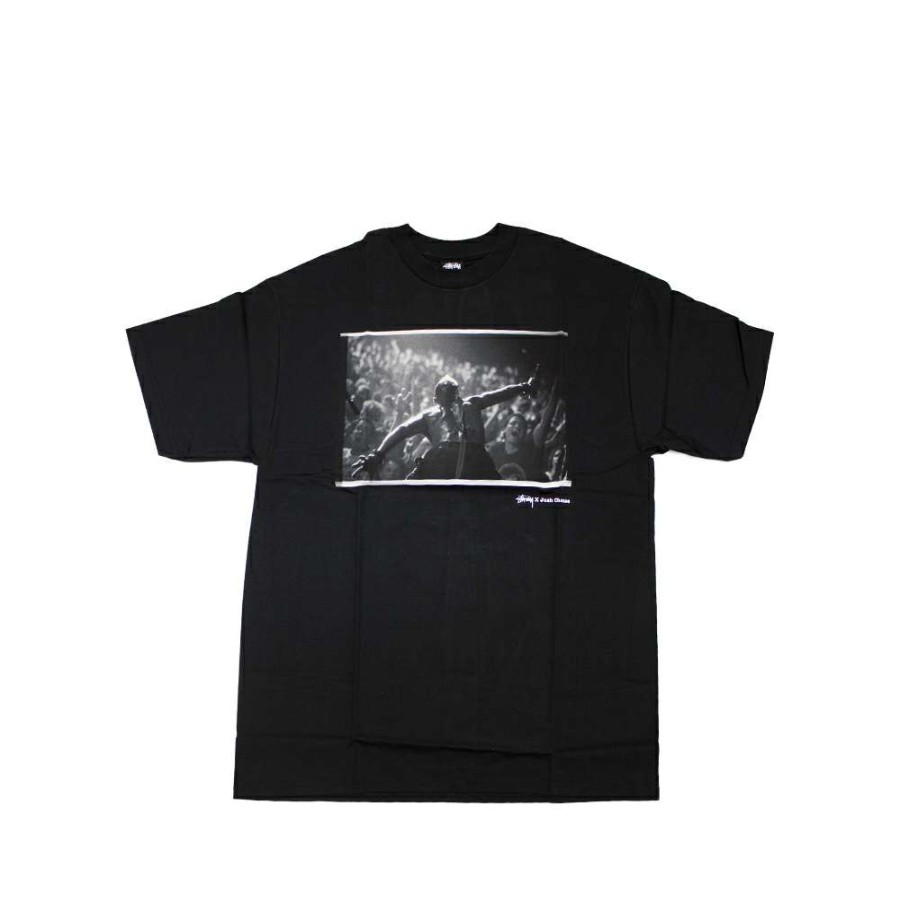 Heritage * | Stussy Black Sc Ss Josh Cheuse Fish Tee Limited Edition Sbsc1901538 Promotion